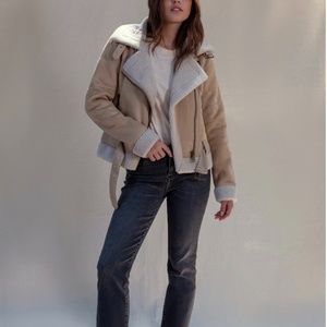 West of Melrose Shearling jacket